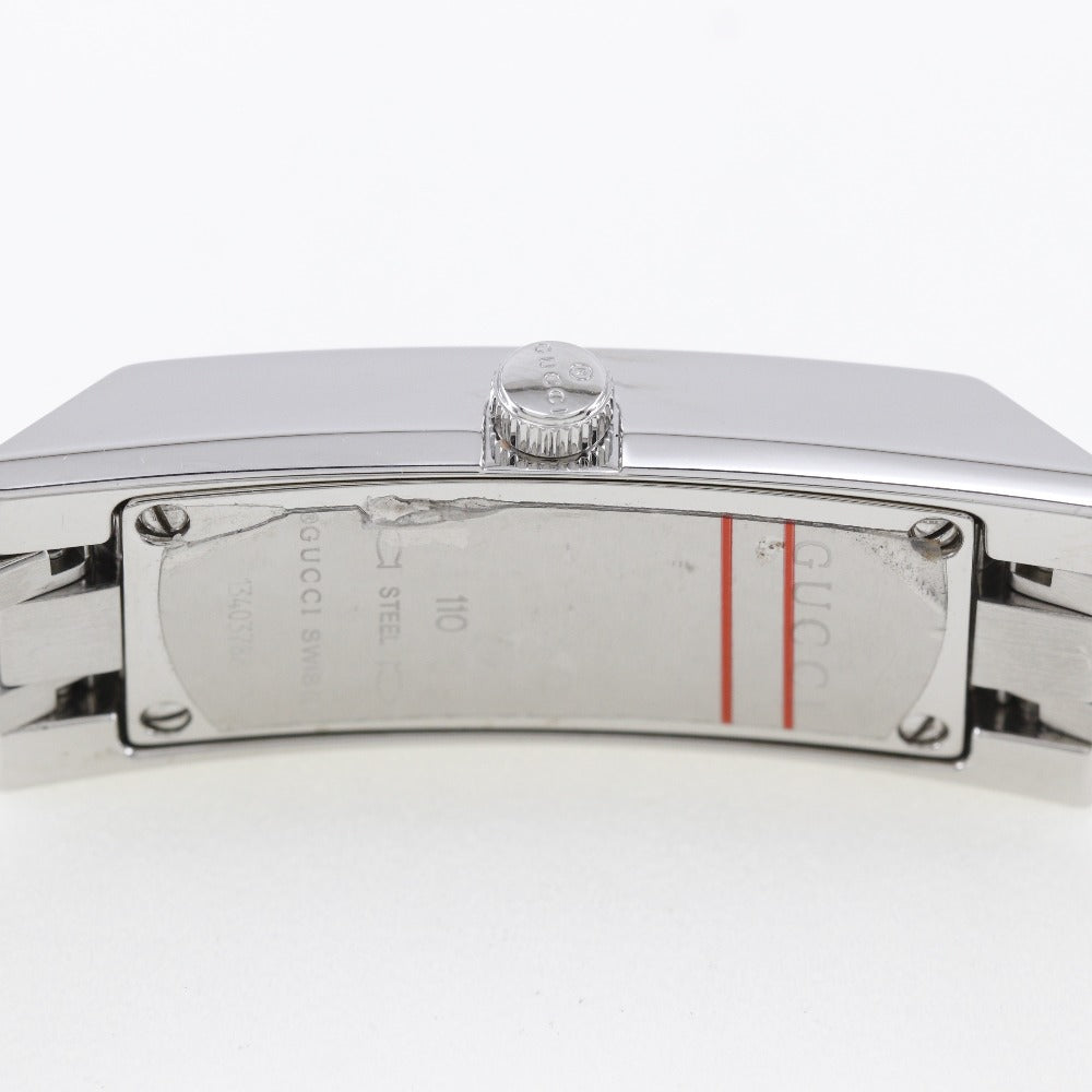 Gucci Watches Quartz 110 Stainless Steel Black Black Dial Women