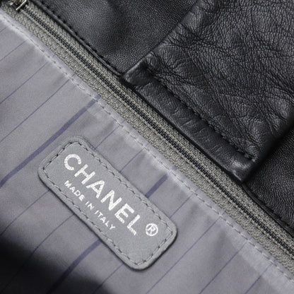Chanel Shoulder Bag Lambskin Black Studs Coco Mark Wchainshoulder Women