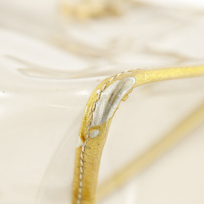 Chanel Tote Bag Plastics Gold / Clear Chain Tote Coco Mark Women