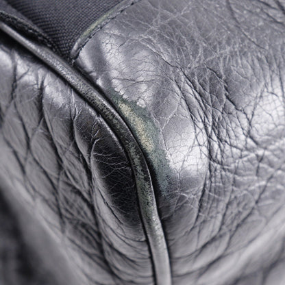 Saint Laurent Backpack Embossed Leather Black Backpack City Saint Laurent Mens