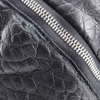 Saint Laurent Backpack Embossed Leather Black Backpack City Saint Laurent Mens