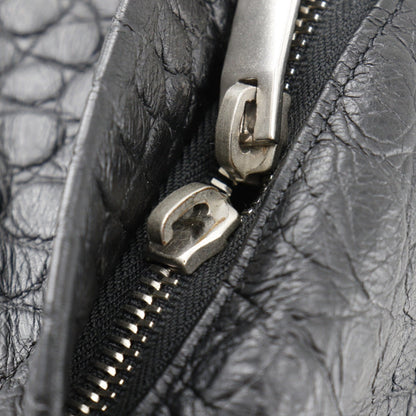 Saint Laurent Backpack Embossed Leather Black Backpack City Saint Laurent Mens