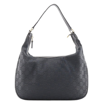 Gucci Shoulder Bag 153010 Gg Canvas Black One Belt Women