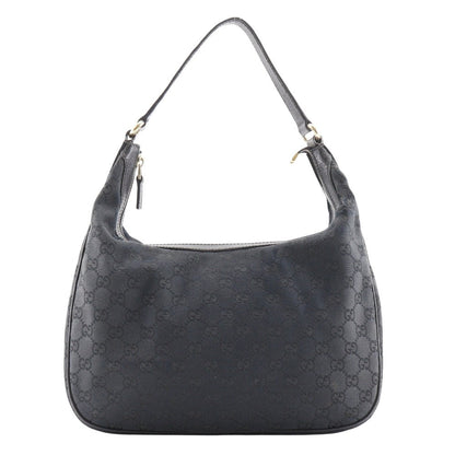 Gucci Shoulder Bag 153010 Gg Canvas Black One Belt Women