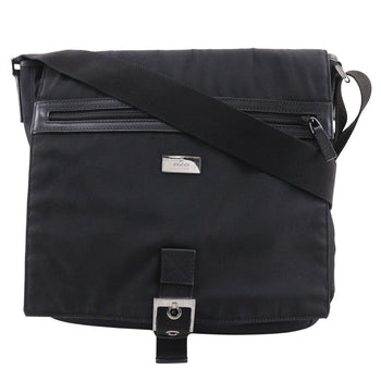 Gucci Shoulder Bag 141194 Nylon Canvas Black Unisex(Unisex)