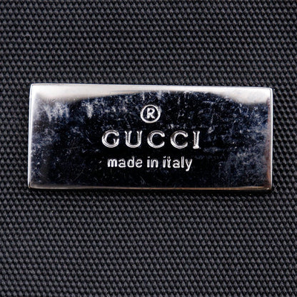 Gucci Shoulder Bag 141194 Nylon Canvas Black Unisex(Unisex)