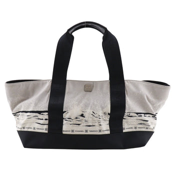 Chanel Handbag Nylon Black Sports Line High Summer Women