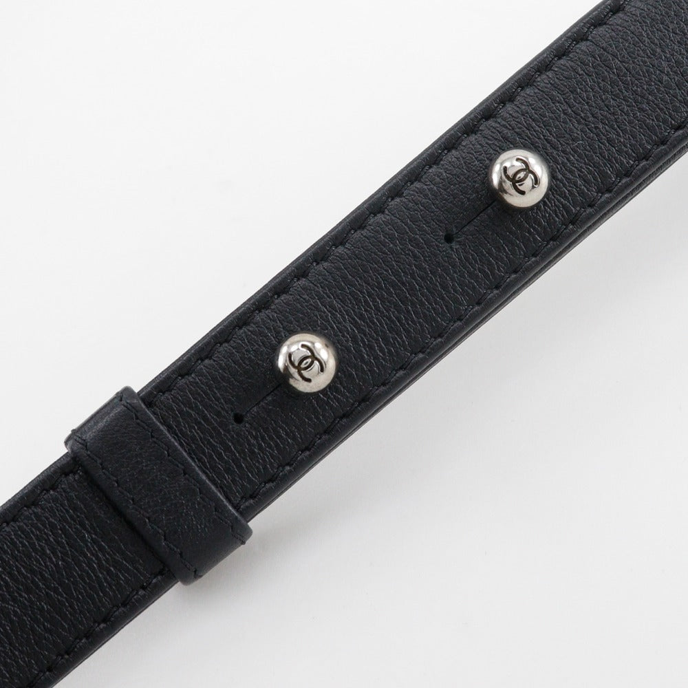 Chanel Shoulder Bag Velour, Leather Black Matelasse Stitch Chainshoulder Boy Chanel 25 Women