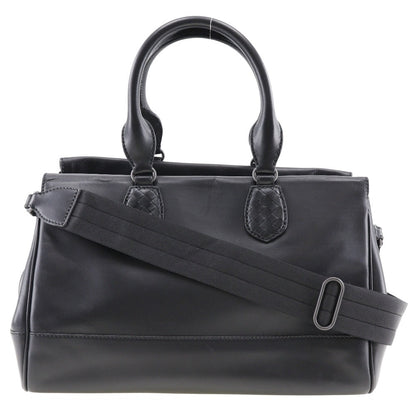 Bottegaveneta Handbag Calfskin Black 2Wayshoulder Women