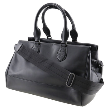 Bottegaveneta Handbag Calfskin Black 2Wayshoulder Women