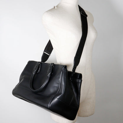 Bottegaveneta Handbag Calfskin Black 2Wayshoulder Women