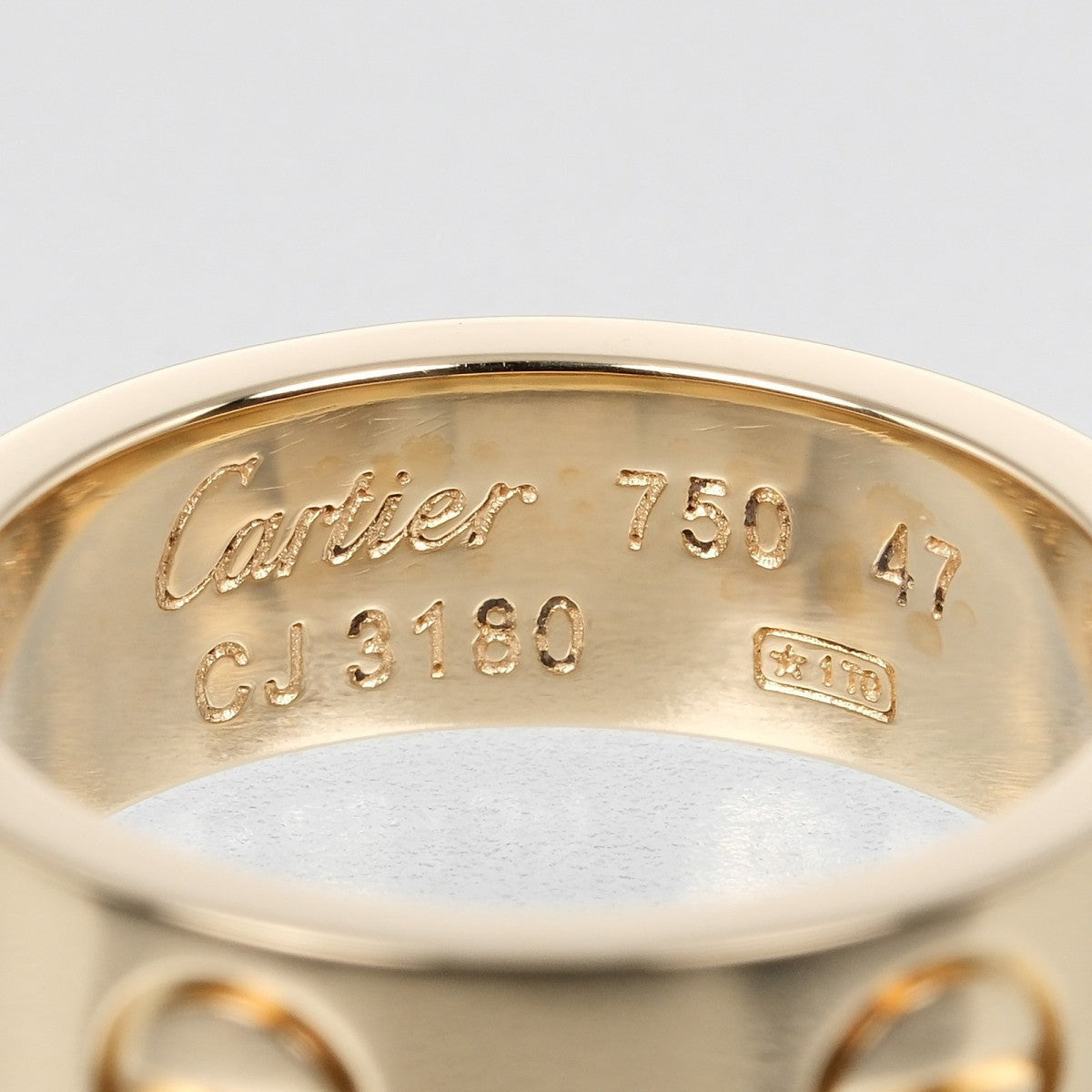 Cartier Ring K18 Yellow Gold Gold Love Women 47