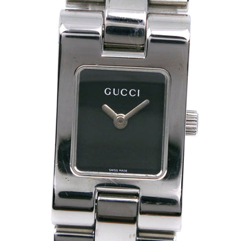 Gucci Watches Quartz 2305L Stainless Steel Black Black Dial Women