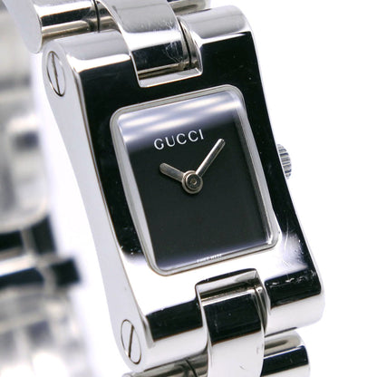 Gucci Watches Quartz 2305L Stainless Steel Black Black Dial Women
