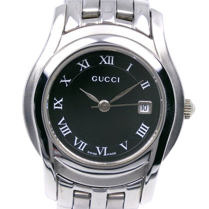 Gucci Watches Quartz 5500L Stainless Steel Black Black Dial Women