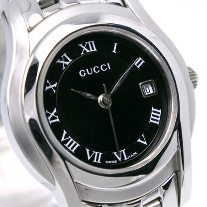 Gucci Watches Quartz 5500L Stainless Steel Black Black Dial Women