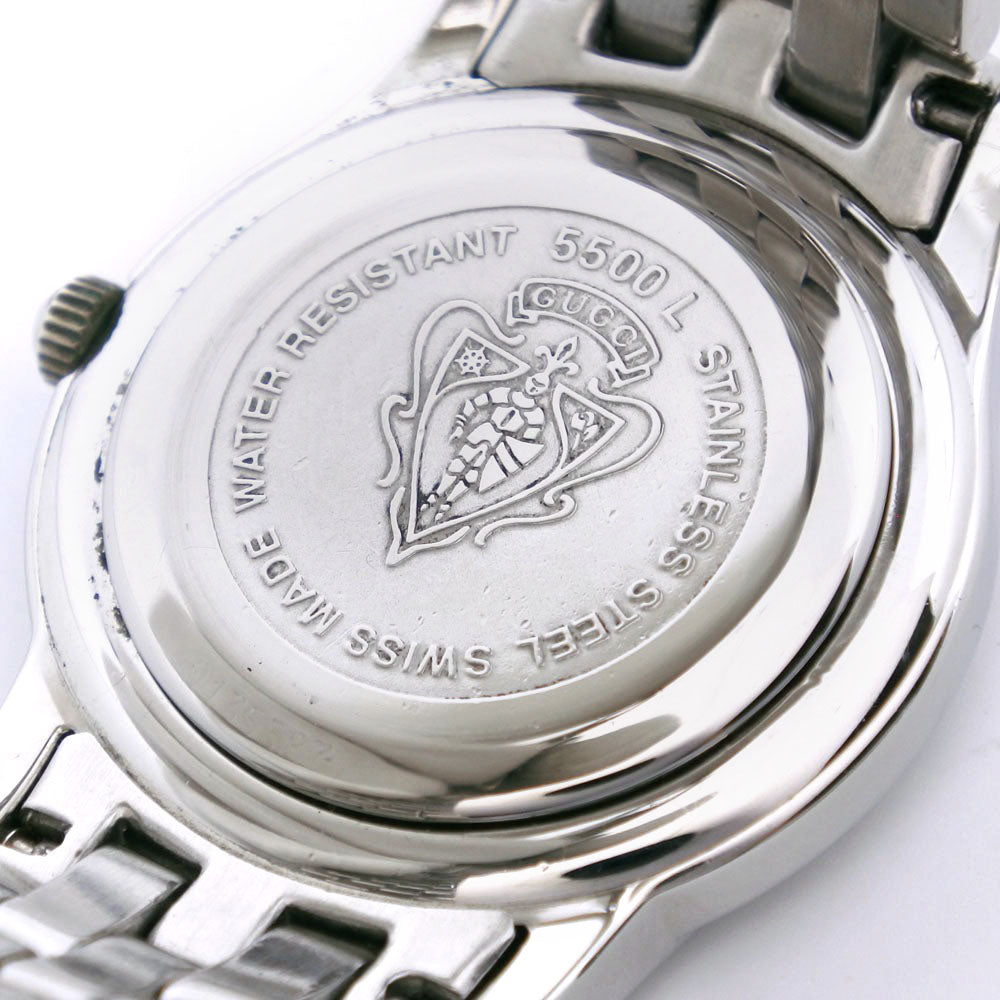 Gucci Watches Quartz 5500L Stainless Steel Black Black Dial Women