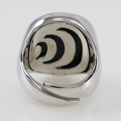 Damiani Ring Silver925, Onyx, Diamond Silver Women