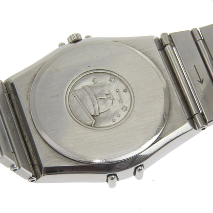 Omega Watches Quartz Stainless Steel Silver Date Constellation Gray Dial Boys