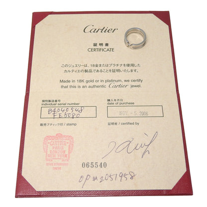 Cartier Ring B40405 K18 White Gold Silver C2 48