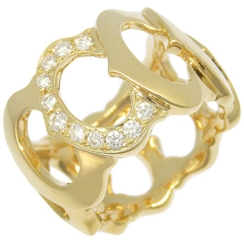 Cartier Ring K18 Yellow Gold, Diamond Black C De Cartier 49
