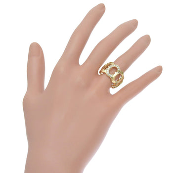Cartier Ring K18 Yellow Gold, Diamond Black C De Cartier 49