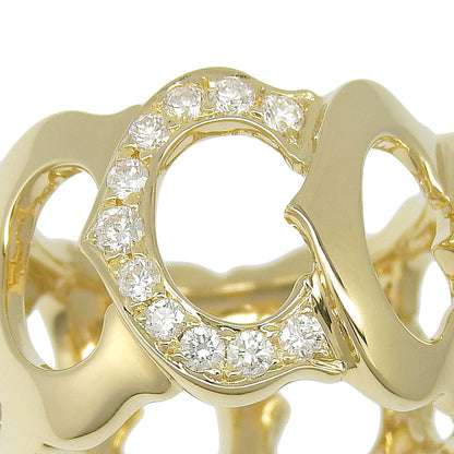 Cartier Ring K18 Yellow Gold, Diamond Black C De Cartier 49