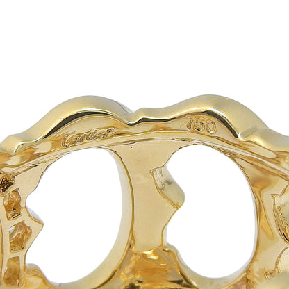 Cartier Ring K18 Yellow Gold, Diamond Black C De Cartier 49