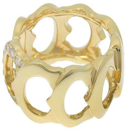 Cartier Ring K18 Yellow Gold, Diamond Black C De Cartier 49