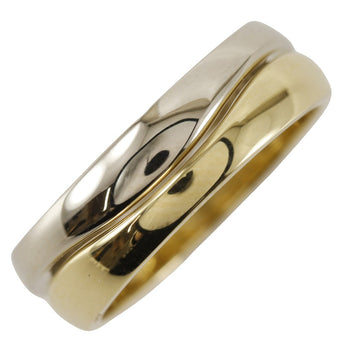 Cartier Ring K18 Yellow Gold, K18 White Gold Black Two Set Love Milling 50