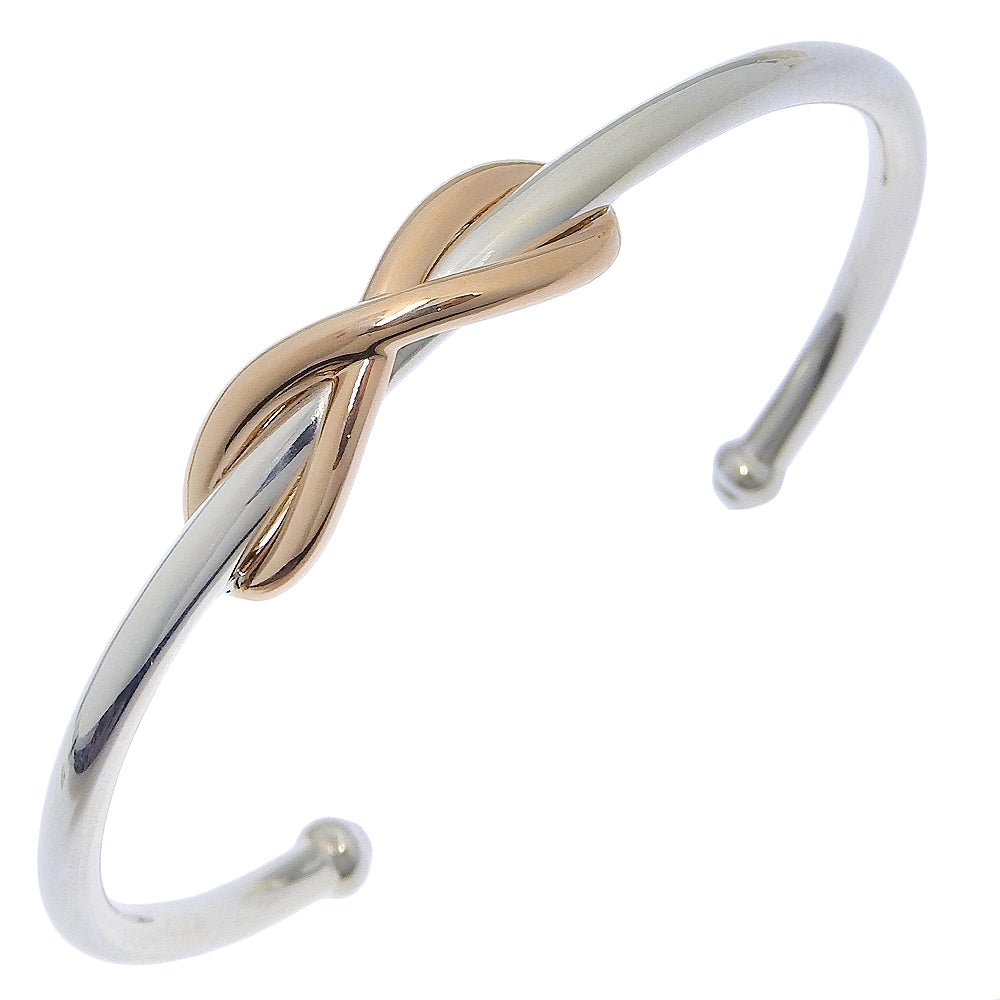 Tiffany&Co. Bangle Silver925, K18 Pink Gold Silver Infinity Cuff