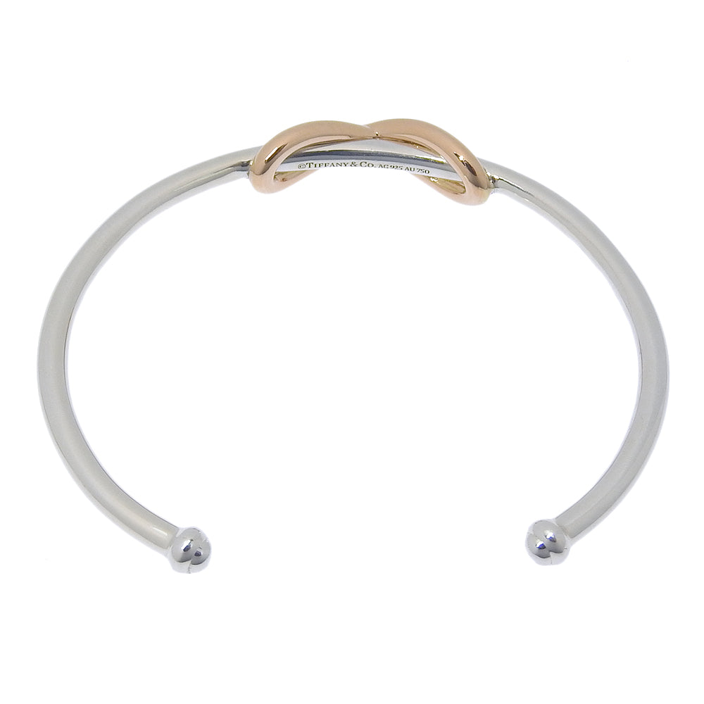 Tiffany&Co. Bangle Silver925, K18 Pink Gold Silver Infinity Cuff