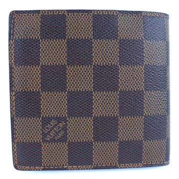 Louis Vuitton Bifold Wallet N61675 Damier Canvas Brown Portefeuille Marco Mens