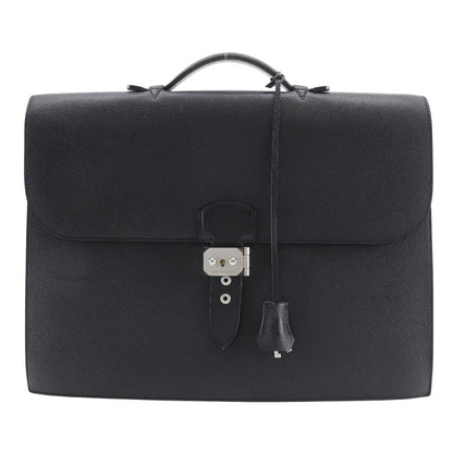 Hermes Business Bag Epsom Black Sac Adepeche 38 Mens