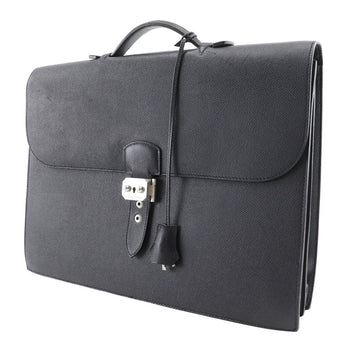 Hermes Business Bag Epsom Black Sac Adepeche 38 Mens