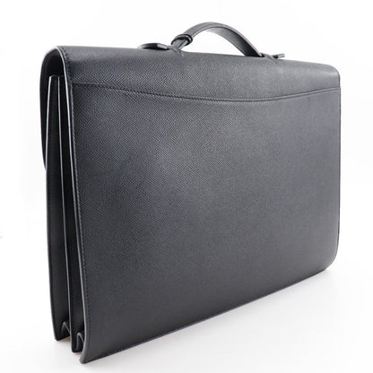 Hermes Business Bag Epsom Black Sac Adepeche 38 Mens
