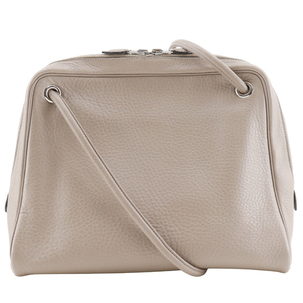 Hermes Shoulder Bag Leather Black Tintin Women