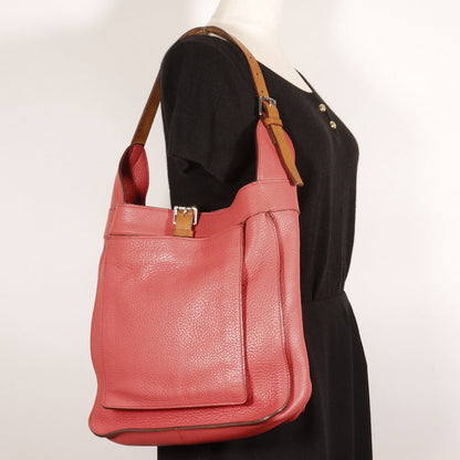 Hermes Shoulder Bag Taurillon Clemence Pink Maruwari Pm Women