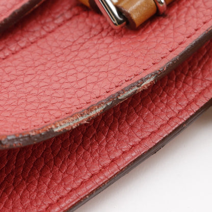Hermes Shoulder Bag Taurillon Clemence Pink Maruwari Pm Women