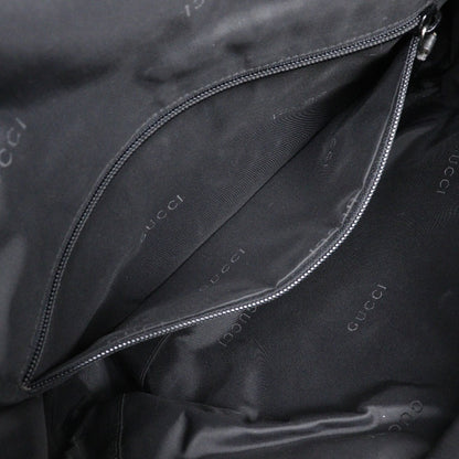 Gucci Backpack 019.0302 Nylon Canvas Black Backpack Unisex(Unisex)