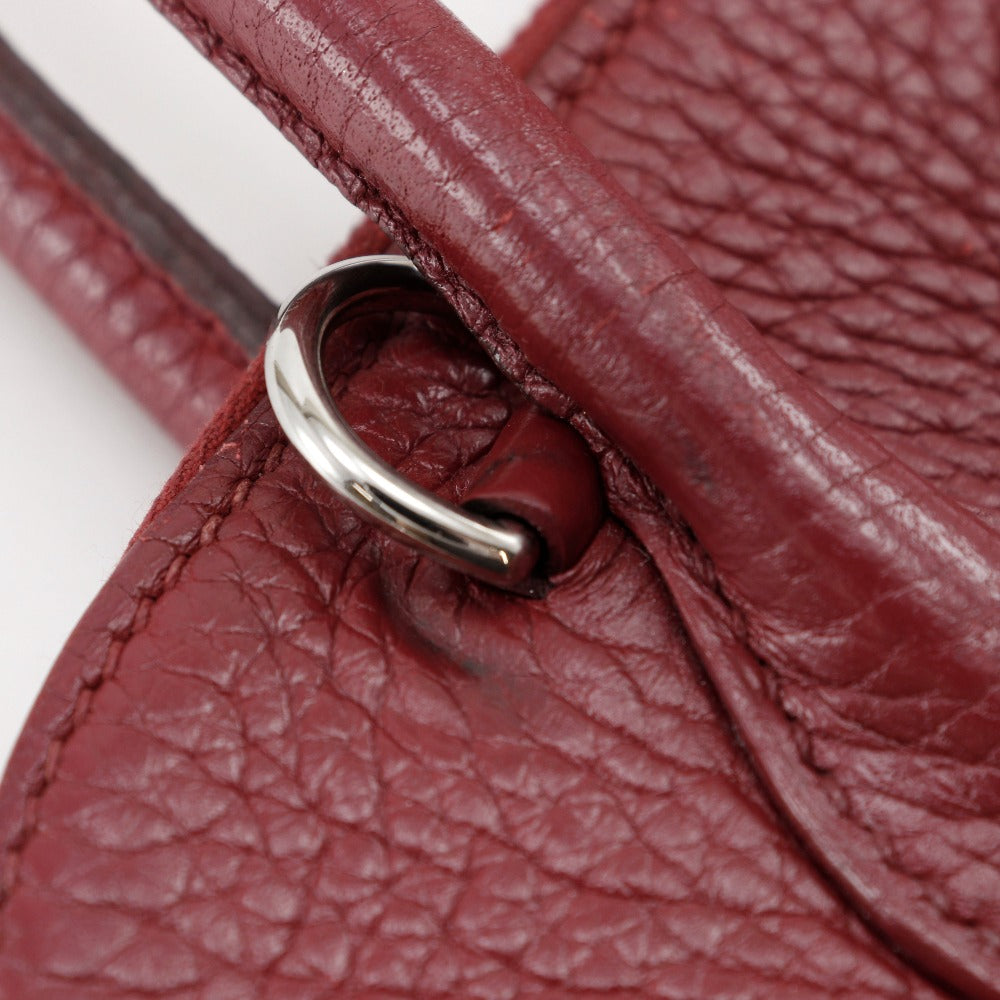Hermes Handbag Ardenne Red/Silver Metal 2Wayshoulder Bored 31 Women