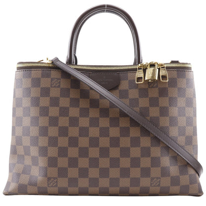Louis Vuitton Handbag N41582 Damier Canvas Brown 2Wayshoulder Brompton Women