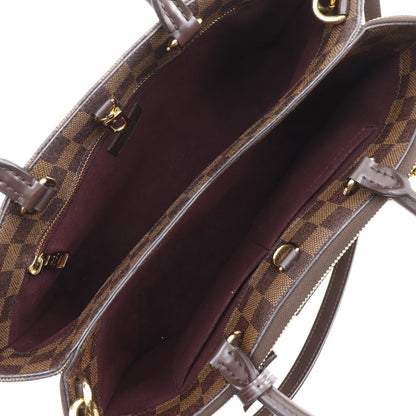 Louis Vuitton Handbag N41582 Damier Canvas Brown 2Wayshoulder Brompton Women
