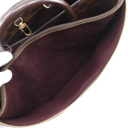 Louis Vuitton Handbag N41582 Damier Canvas Brown 2Wayshoulder Brompton Women