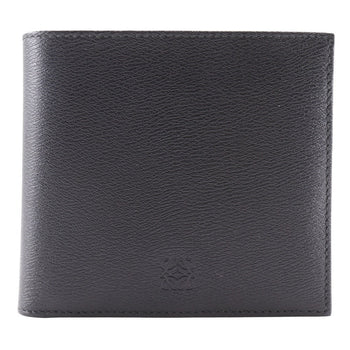 Loewe Bifold Wallet 103.30.302 Leather Black Bill Compartment Anagram Mens