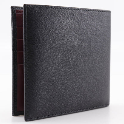 Loewe Bifold Wallet 103.30.302 Leather Black Bill Compartment Anagram Mens