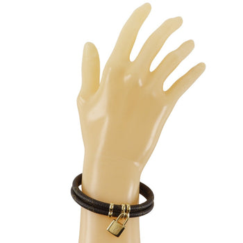 Louis Vuitton Bracelet M6640F Monogram Canvas, Plated Gold Brown Bracelet Keep It Twice