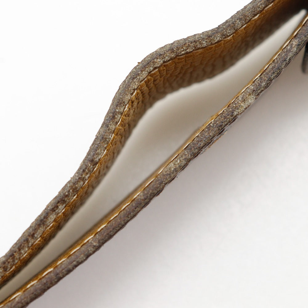 Hermes Belt Leather, Plated Gold Brown / Beige Reversible Vintage H Belt Mens