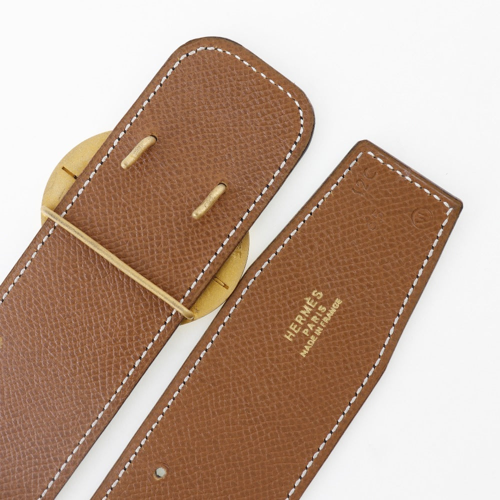 Hermes Belt Boxcalf, Courchevel Black Women
