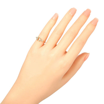 Tiffany&Co. Ring K18 Pink Gold, 12P Diamonds Pink Gold T Wire Women